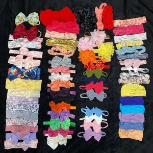 65 baby girl bows all different sorts